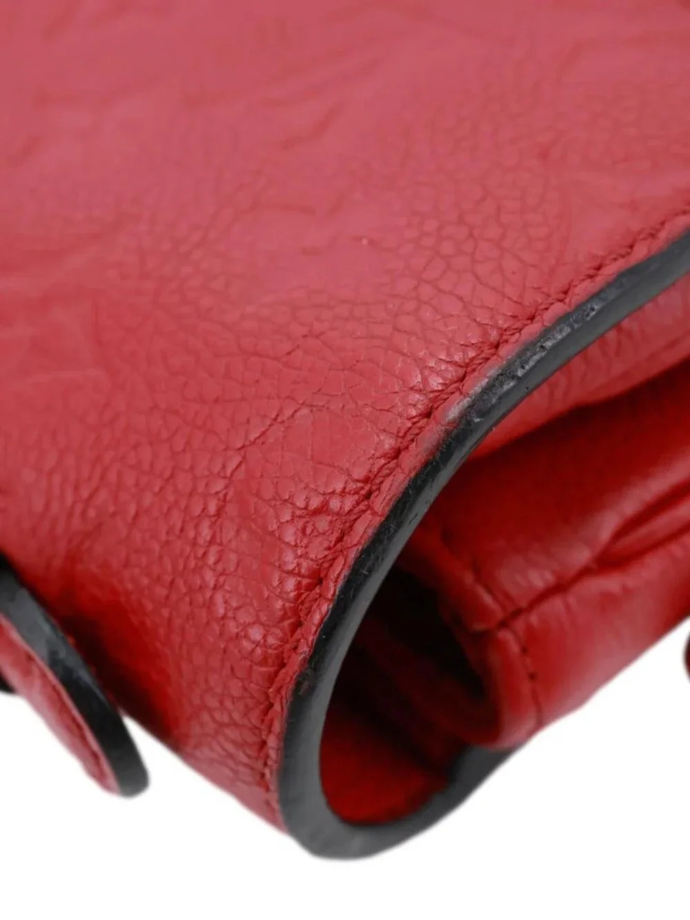 Louis Vuitton Metis Pochette Empreinte Leather Crossbody Bag Red